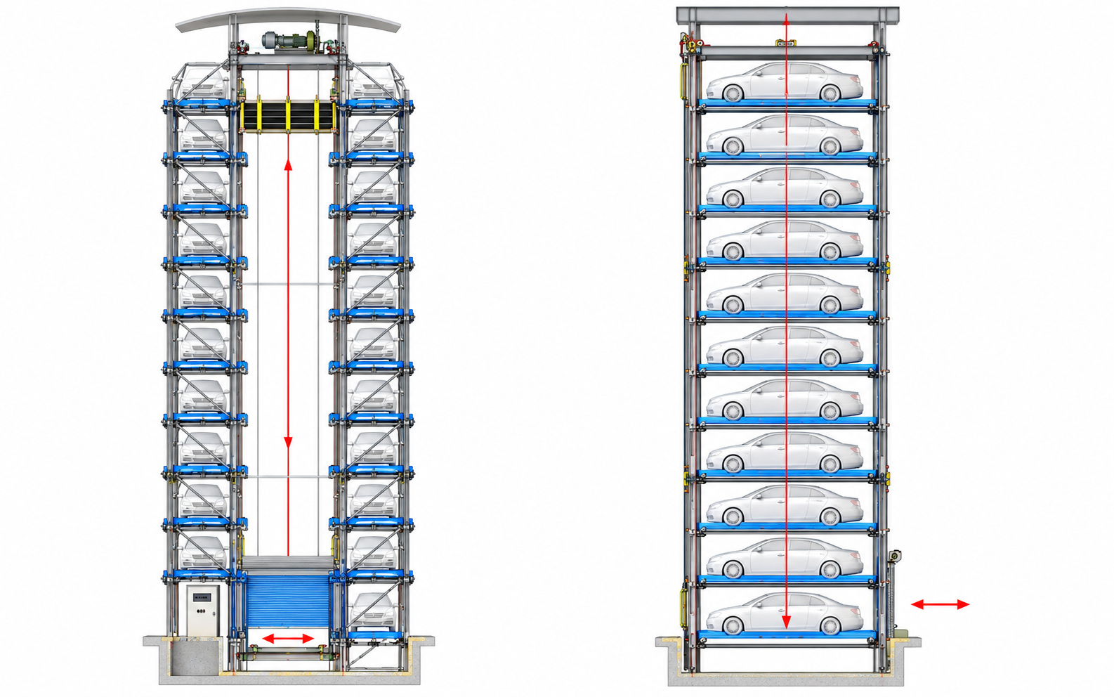 Linglong Tower Parking System