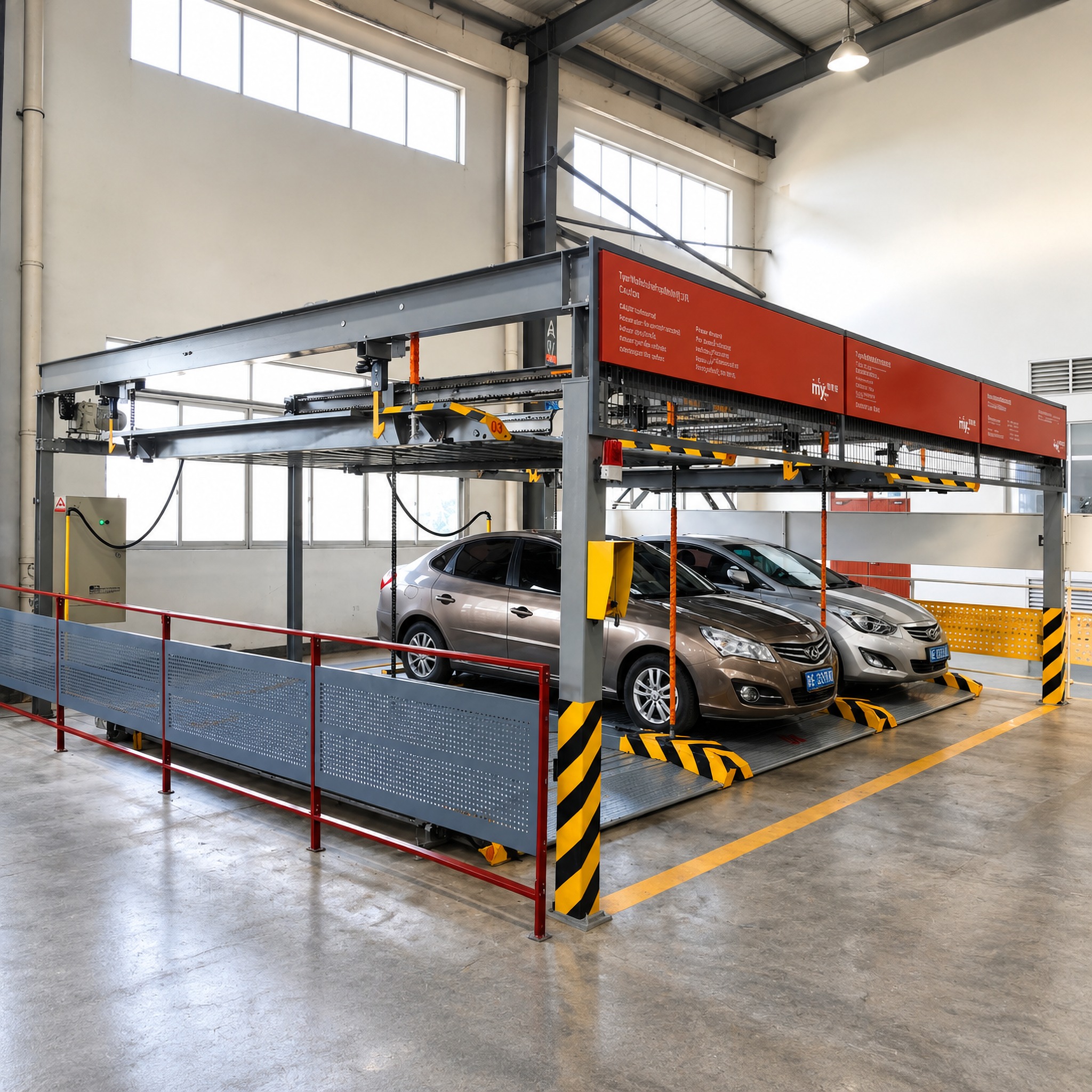 Parking equipment manufacturing detail